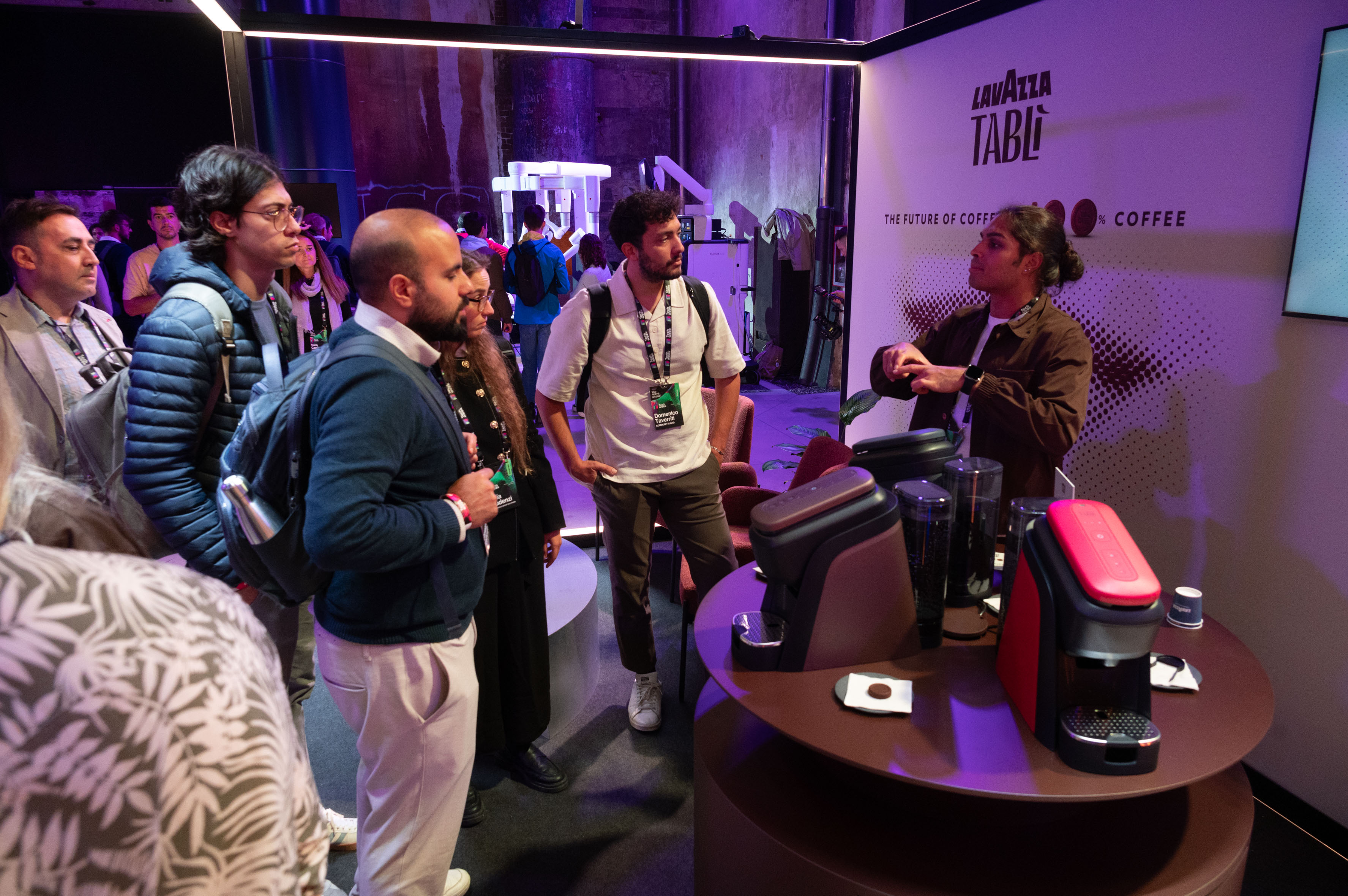 Check-in kiosks and personalized badges at Italian Tech Week 2024 in Turin